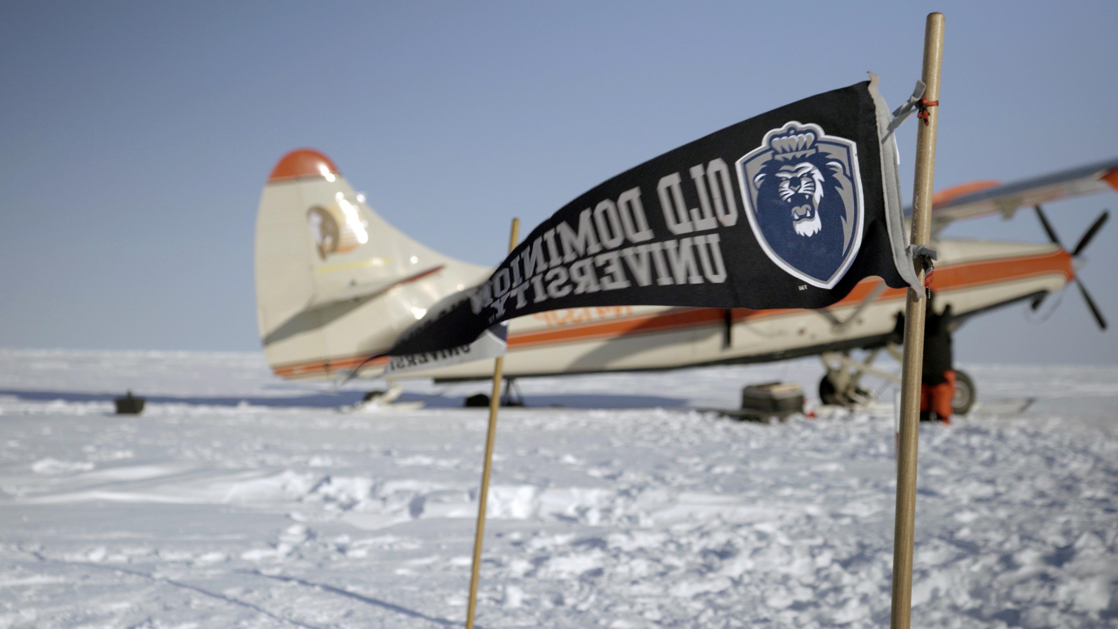 ODU Flag waving in Artic